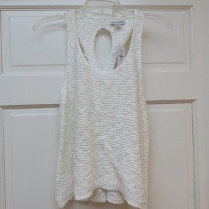 CLEARANCE NWT American Eagle Cream split open back sweater tank size S